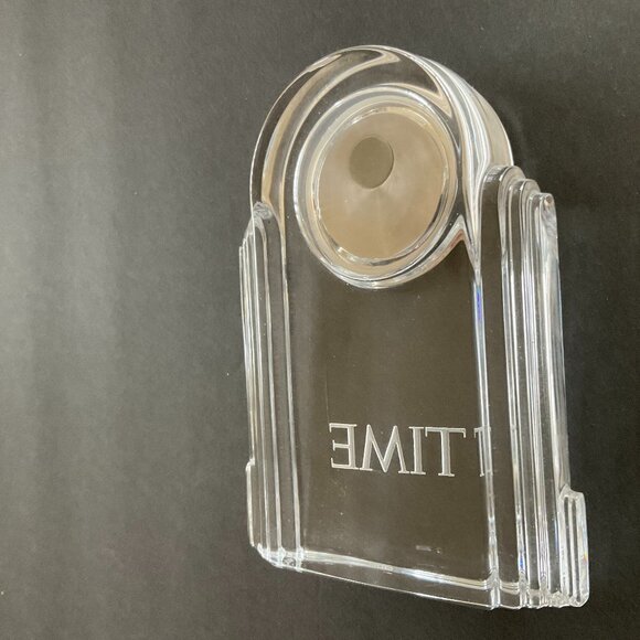 WATERFORD Clock Engraved with TIME on it.  EUC - Picture 5 of 5